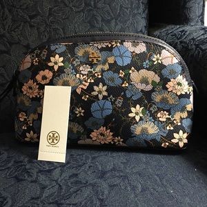 Tory Burch Kerrington Cosmetic Case Blue